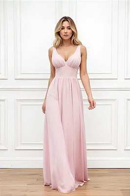 Vestido Longo Para Convidada Madrinha