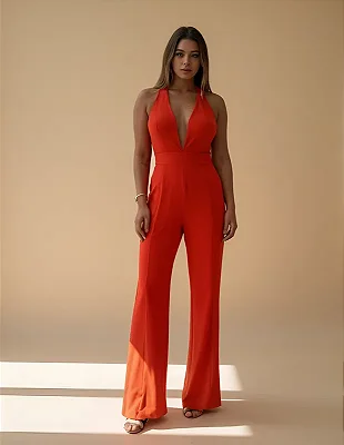 Macacão Coral com Bojo