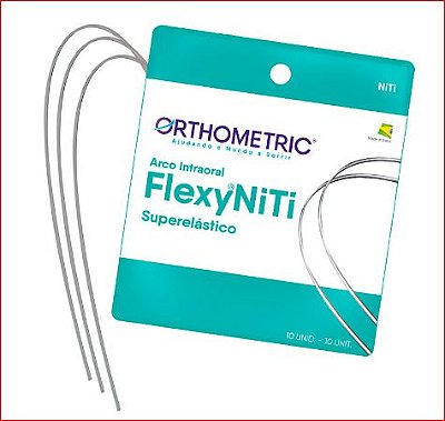 Arco Flexy NiTi Superelástico Redondo Inferior .012 - Orthometric