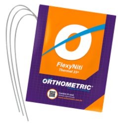 Arco Flexy NiTi Thermal 35° Retangular Inferior .017x.025 - Orthometric