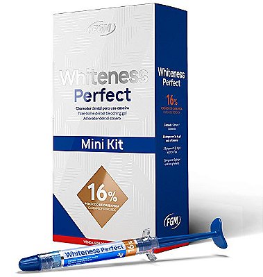 Clareador Dental Whiteness Perfect 16% Mini Kit - FGM