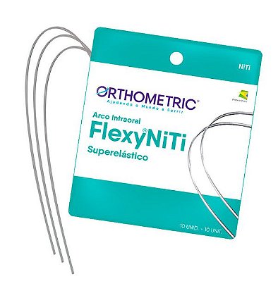 Arco Flexy NiTi Superelástico Retangular Superior .019x.025 - Orthometric