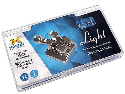 Kit de Bráquete 01 Caso Biofuncional Classe III Roth Light .022" - Morelli