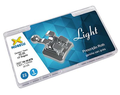 Kit de Bráquetes 01 Caso Roth Light .022" 13 Ang - Morelli