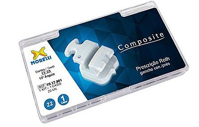 Kit de Bráquetes 01 Caso Roth Composite .022" Gancho Can./Pres - Morelli