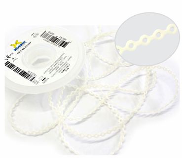 Elástico Corrente Longo Branco Renda - Morelli