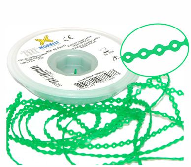 Elástico Corrente Longo Verde Cristal - Morelli