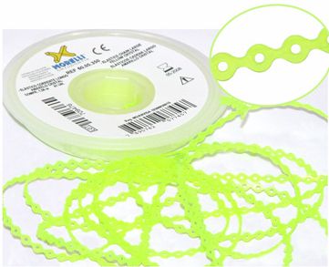 Elástico Corrente Longo Verde Limão Cristal - Morelli