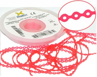 Elástico Corrente Longo Vermelho Cristal - Morelli