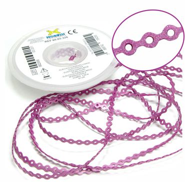 Elástico Corrente Longo Rosa Pérola - Morelli