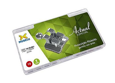 Kit de Bráquetes 01 Caso Ricketts Actual .018 Gancho Can/Pres - Morelli