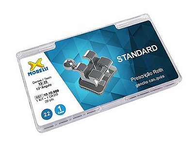 Kit de Bráquetes 01 Caso Roth Standard 13 Ang. Gancho 022 - Morelli