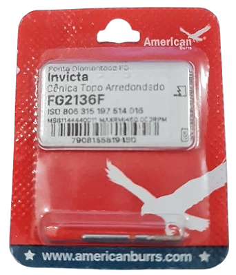 Ponta Diamantada Invicta FG 2136F - American Burrs
