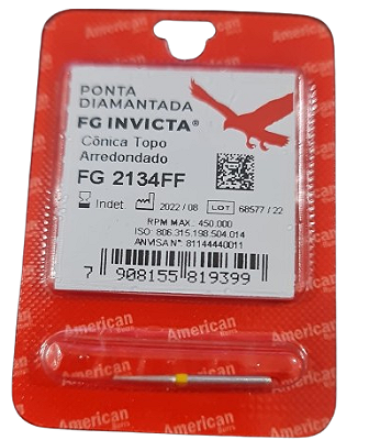 Ponta Diamantada Invicta FG 2134FF - American Burrs