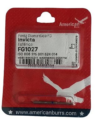 Ponta Diamantada Invicta FG 1027 - American Burrs