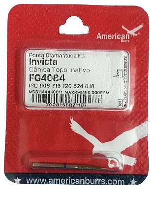 Ponta Diamantada Invicta FG 4084 - American Burrs