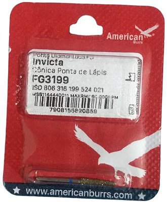 Ponta Diamantada Invicta FG 3199 - American Burrs