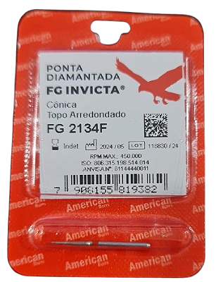 Ponta Diamantada Invicta FG 2134F - American Burrs