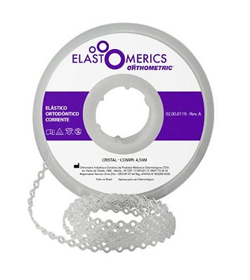 Elástico Corrente 4,5m Médio Pearl Blue - Orthometric