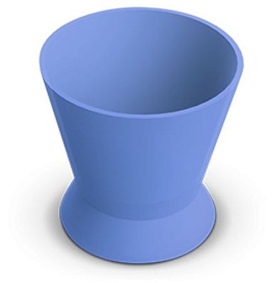Pote Dappen Silicone Azul Médio - Indusbello