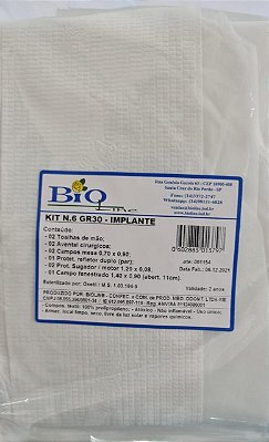 Kit Cirúrgico nº 6 Implante GR30 - Bioline