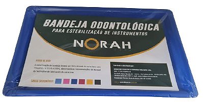 Bandeja Esterilização Grande 23,5x13,7x1,5cm Azul Escuro – Norah