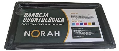 Bandeja Esterilização Média 23,5x13,7x1,5cm Preto - Norah