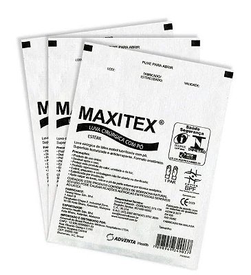 Luva Cirúrgica Látex c/ Pó 6,5 - Maxitex