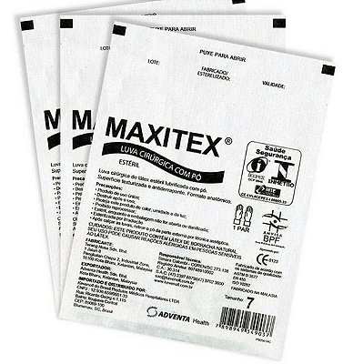 Luva Cirúrgica Látex c/ Pó 7,0 – Maxitex