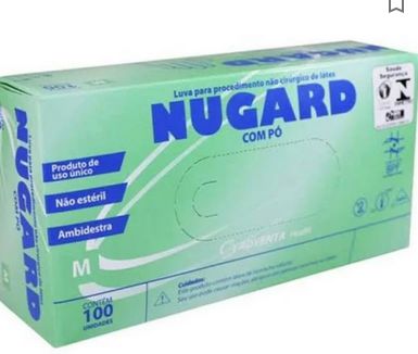 Luva Procedimento Látex c/ Pó Tam. M - Nugard