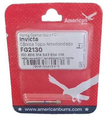 Ponta Diamantada FG 2130 Invicta - American Burrs