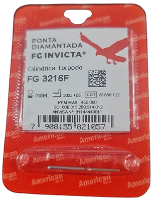 Ponta Diamantada FG 3216F Invicta - American Burrs