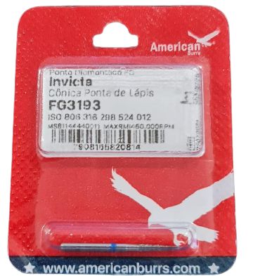 Ponta Diamantada FG 3193 Invicta - American Burrs