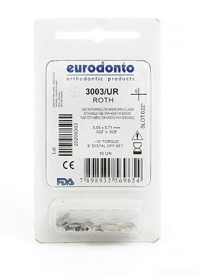 Tubo Simples Cola Roth 1º Molar Sup/Dir (16) - Eurodonto