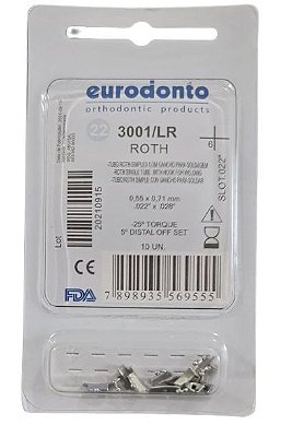 Tubo Simples Solda Roth 1º Molar Inf/Dir (46) - Eurodonto