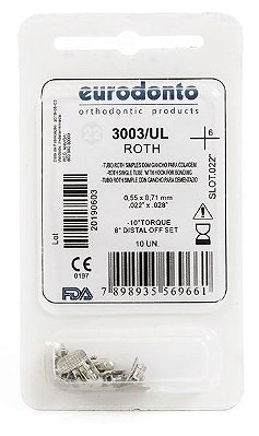 Tubo Cola Simples Roth 1º Molar Sup/Esq (26) - Eurodonto