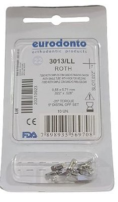 Tubo Simples Solda Roth 2º Molar Inf/Esq (37) - Eurodonto