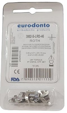 Tubo Duplo Solda Roth PLA 1º Molar Inf/Dir - Eurodonto