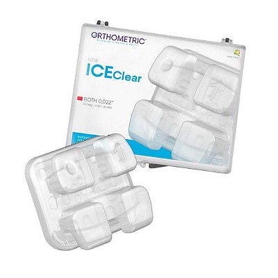 Bráquete Cerâmico Ice Clear Roth 0.022 01 Caso - Orthometric