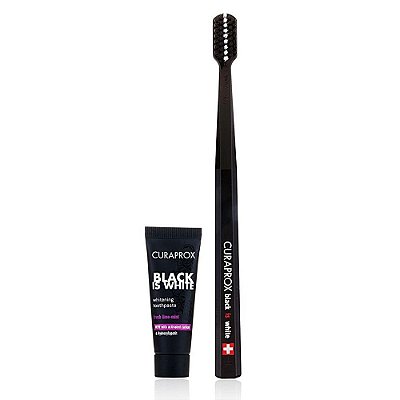 Escova Dental Black is White Light Pack c/ CS 5460 - Curaprox