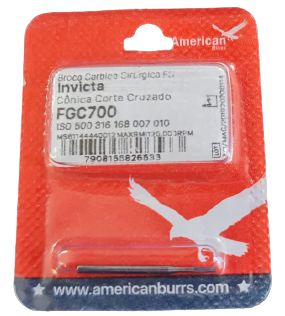 Broca Carbide Cirúrgica Cônica de Corte Cruzado FGC 700 Invicta - American Burrs