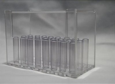 Porta Bengala (Elastic) c/ Grade p/ 24 Cores Cristal - Ortoguaru