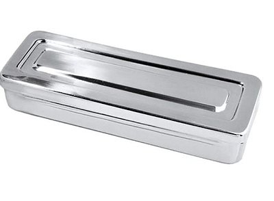 Estojo Inox Liso 26x12x6 (G102) - Golgran