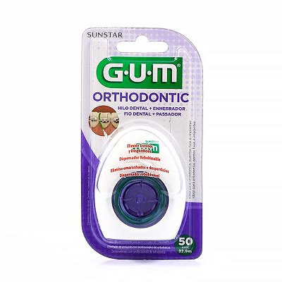 Fio Dental Ortodôntico + Passador - Gum
