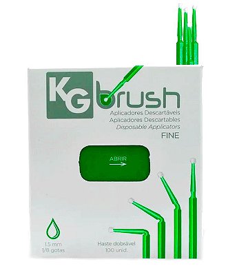 Aplicador Descartável KG Brush Extra Fino (Verde) - KG Sorensen