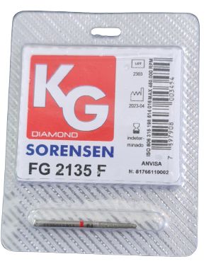 Ponta Diamantada FG 2135F Cônica Topo Arredondado - KG Sorensen