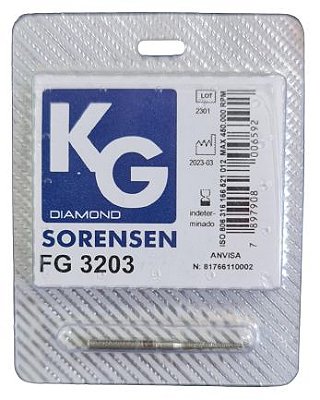 Ponta Diamantada FG 3203 Cônica Topo Chama - KG Sorensen