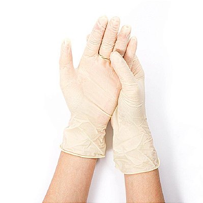 Luva de Procedimento Látex s/ Pó Conforto Lisa Premium Qualit G - Unigloves
