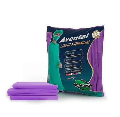 Avental Manga Longa 20g AFG Tam U Rosa Pink - Protdesc