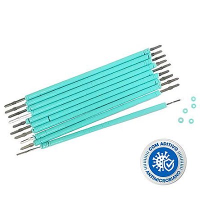 Elástico Ligadura Bengalinha Antimicrobiano Azul Caribe - Morelli
